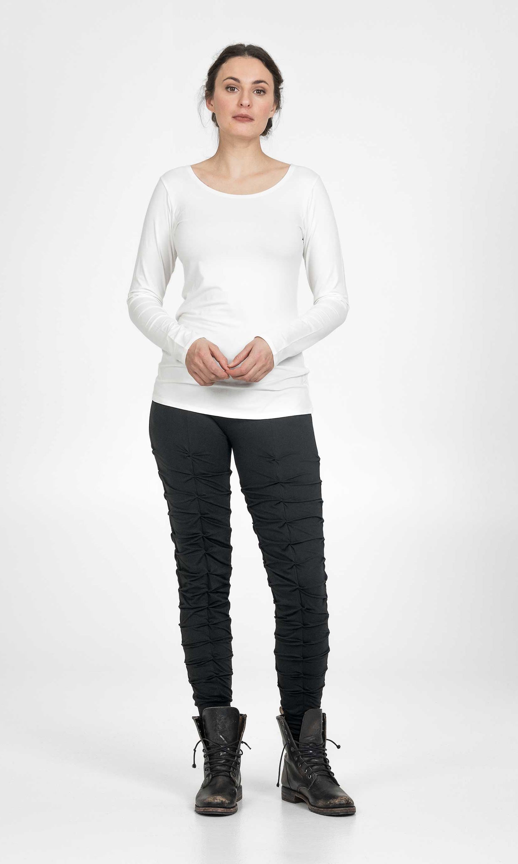 Tights med veck, viskos