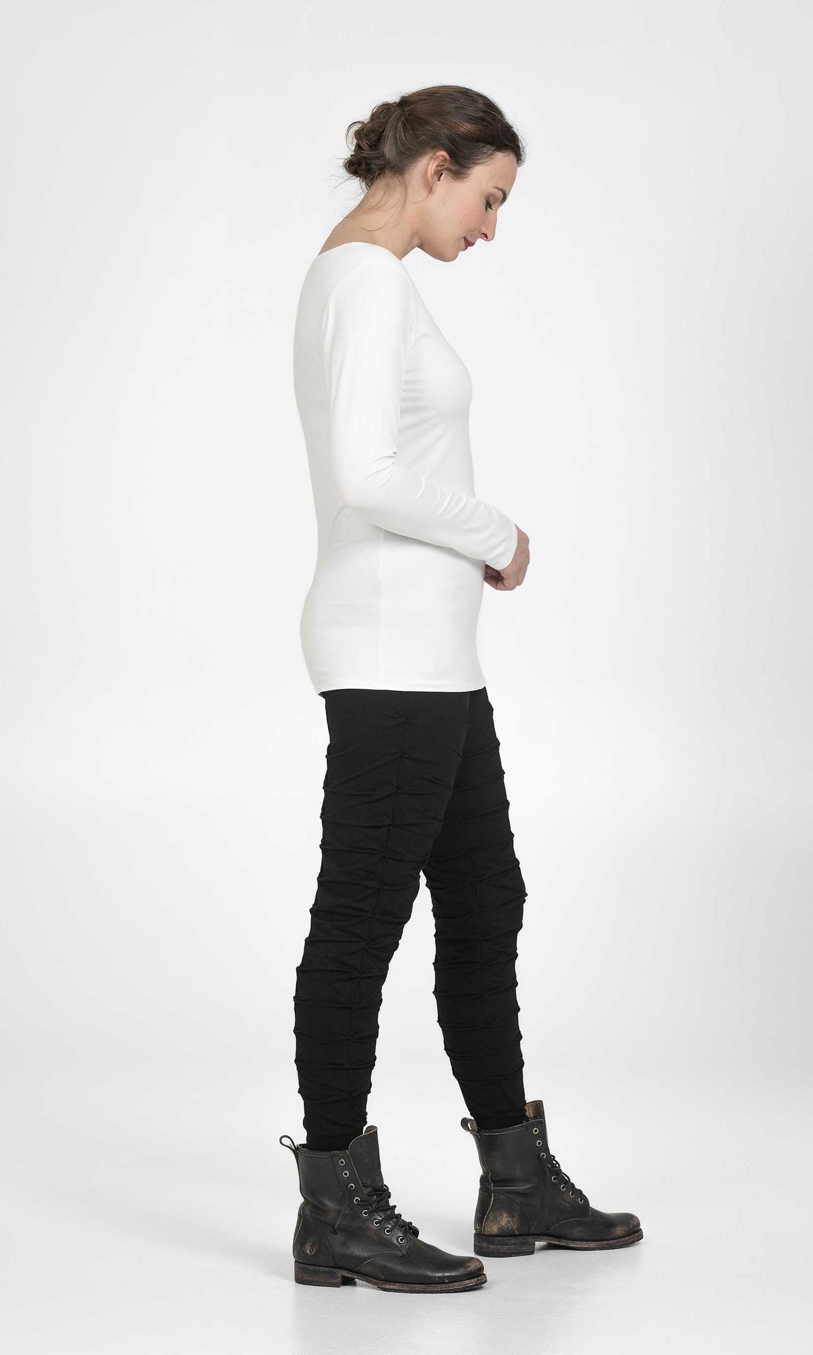 Tights med veck, viskos