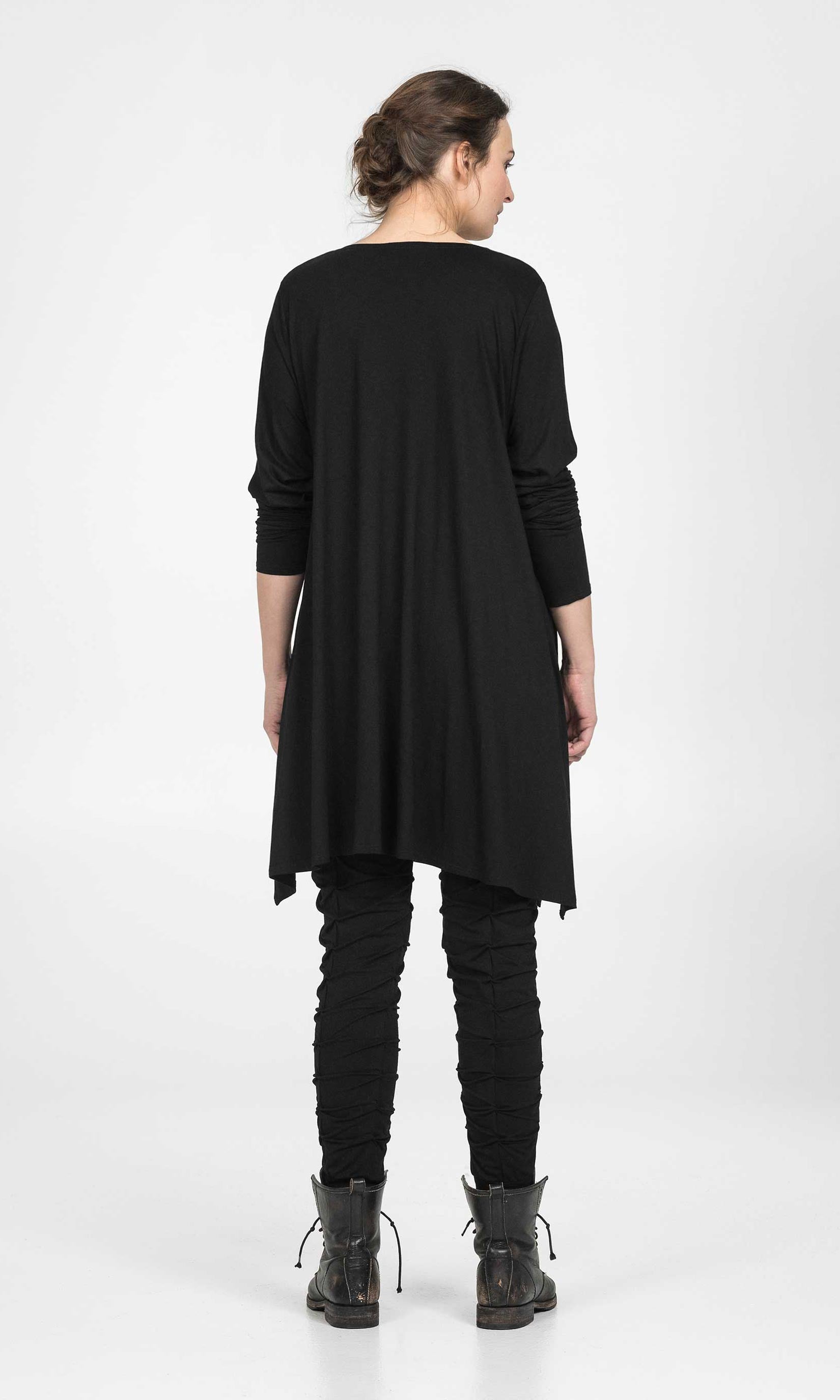 Viskostunika med lång ärm, oversize