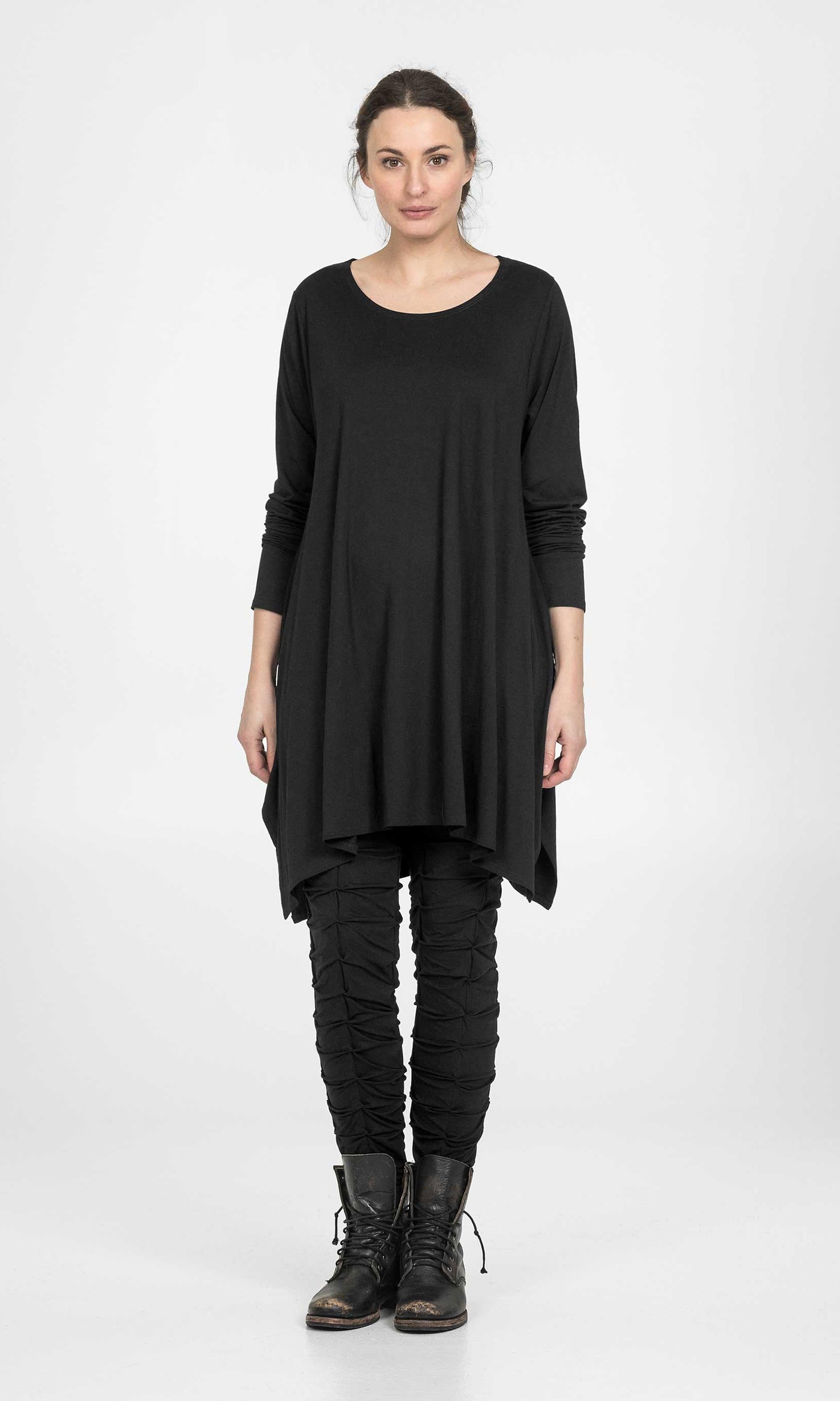 Viskostunika med lång ärm, oversize