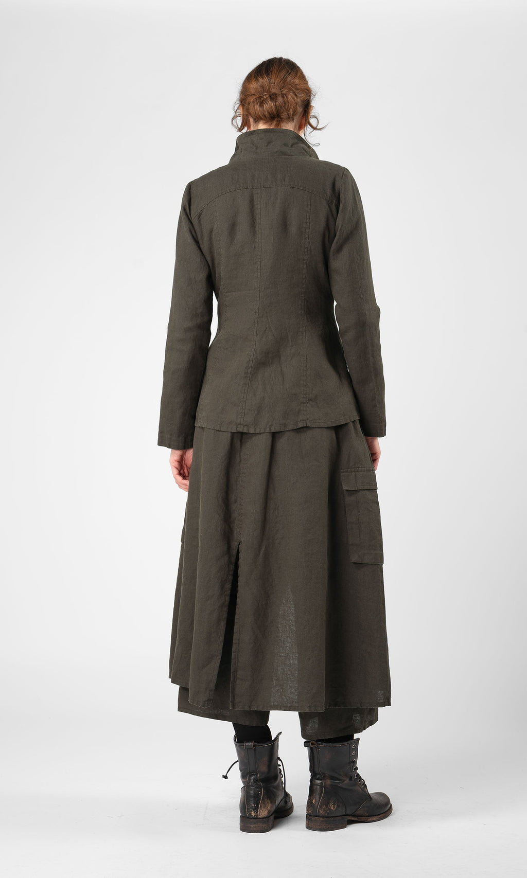 Linnekavaj i klassisk insvängd och fodrad modell